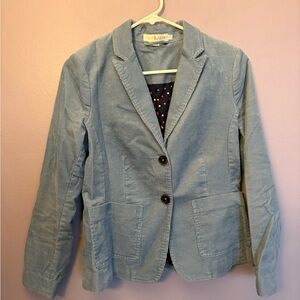 Boden Light Blue Corduroy Blazer